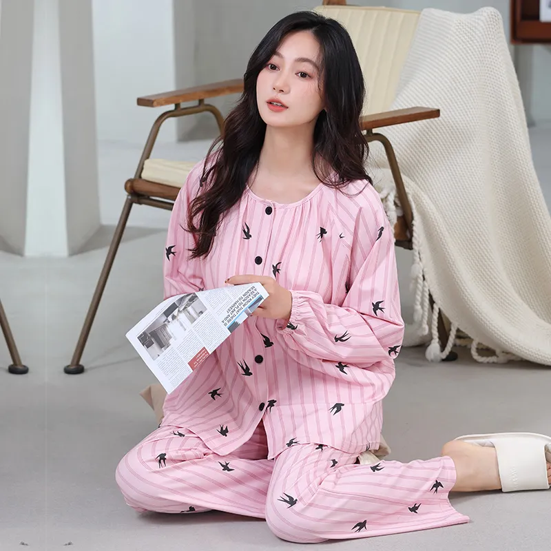 Maultiay Pajama Set Women's Pink-3