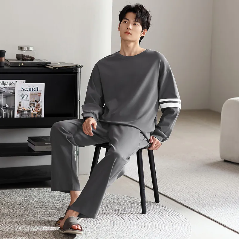 Maultiay Pajama Set Men's Dark Gray-3