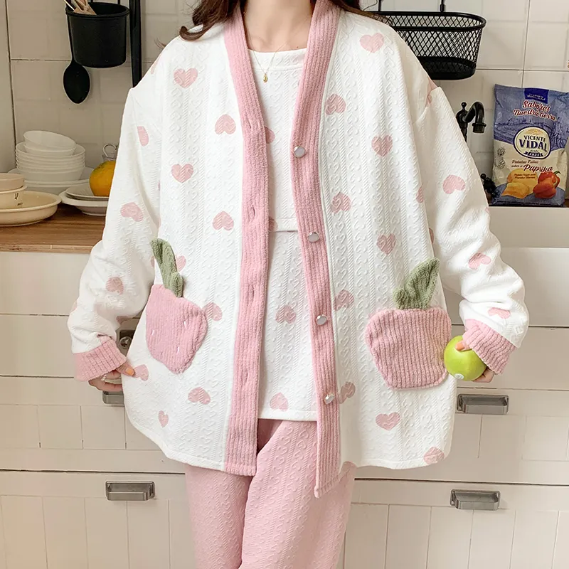 Maultiay Pajama Set Women's Pink-4