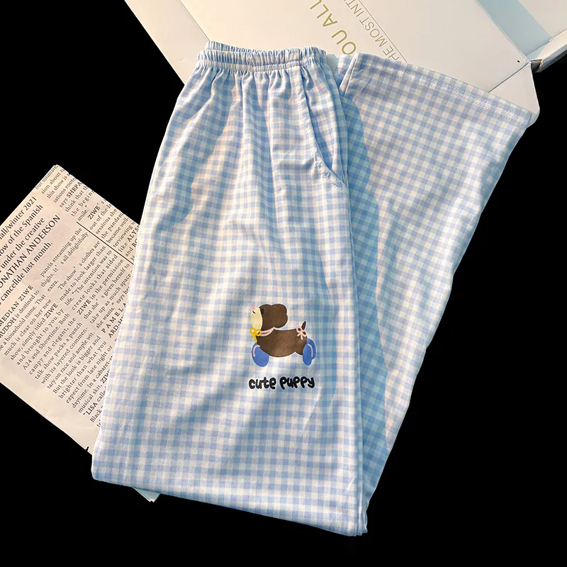 Maultiay Pajama Pants Women's Blue-4