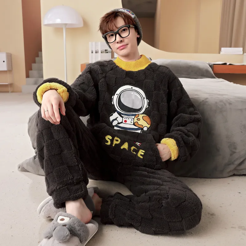 Maultiay Pajama Set Men's Black-4