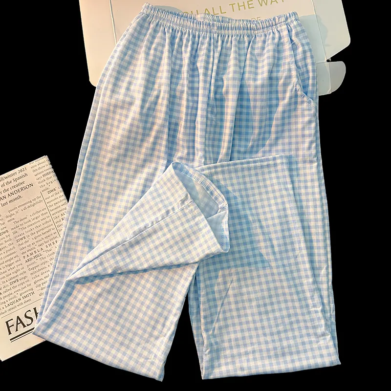 Maultiay Pajama Pants Women's Blue-2