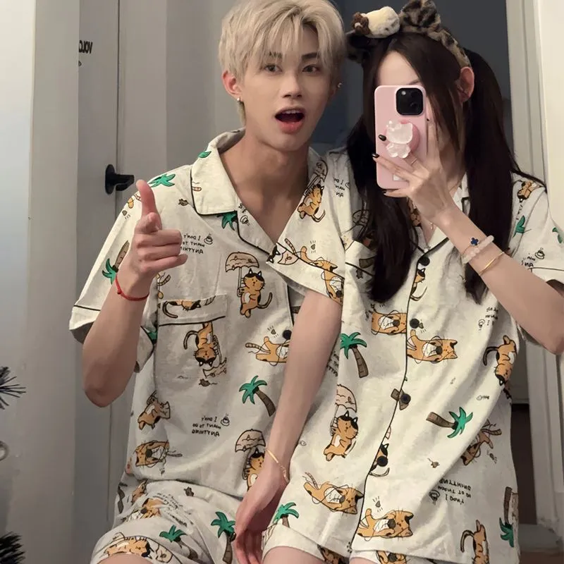 Maultiay Pajama Set Spring And Summer Men's-2