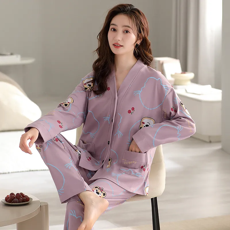 Maultiay Pajama Set Women's Purple-6