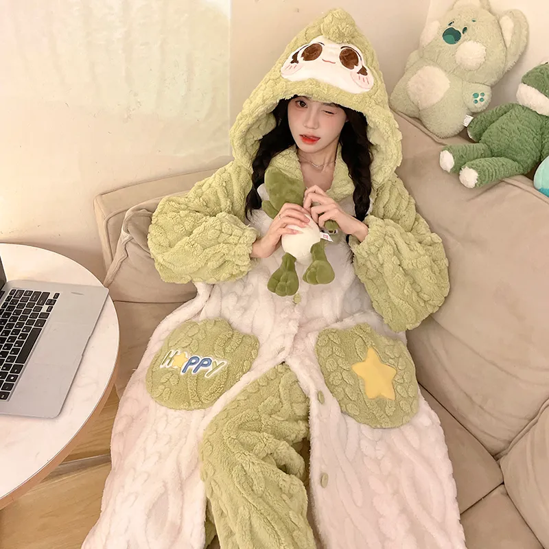 Maultiay Pajama Set Women's Green-3