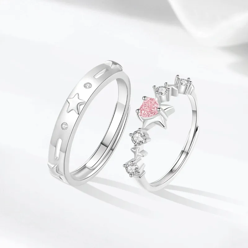 KINGEE Engagement Proposal Birthday Anniversary Rings Unisex-2
