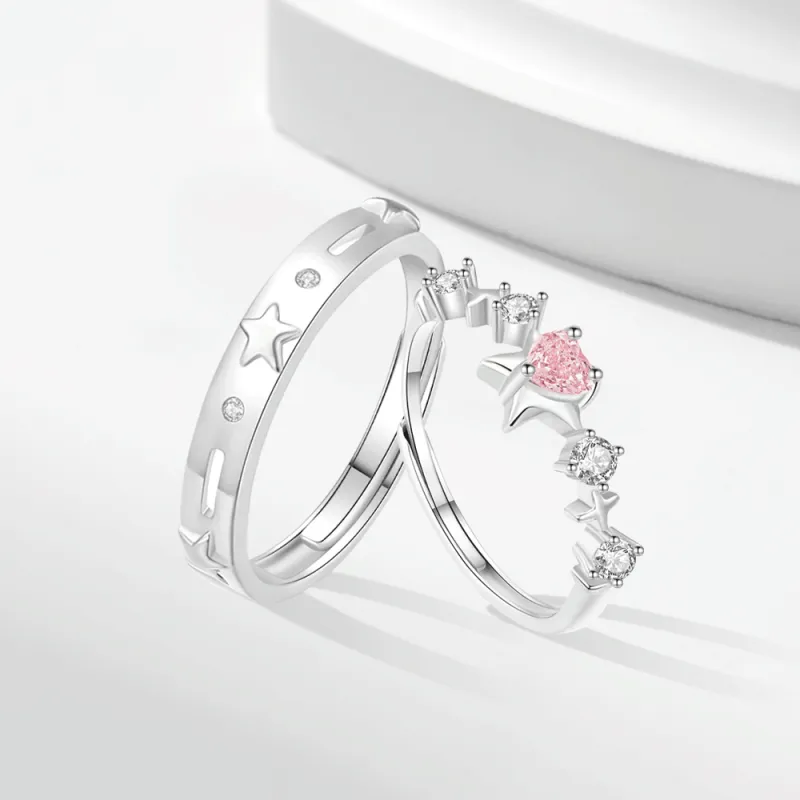 KINGEE Engagement Proposal Birthday Anniversary Rings Unisex-1