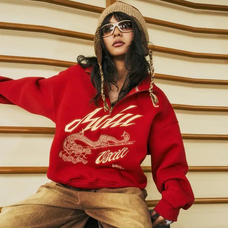 OSCill Sweatshirts Unisex Red-4
