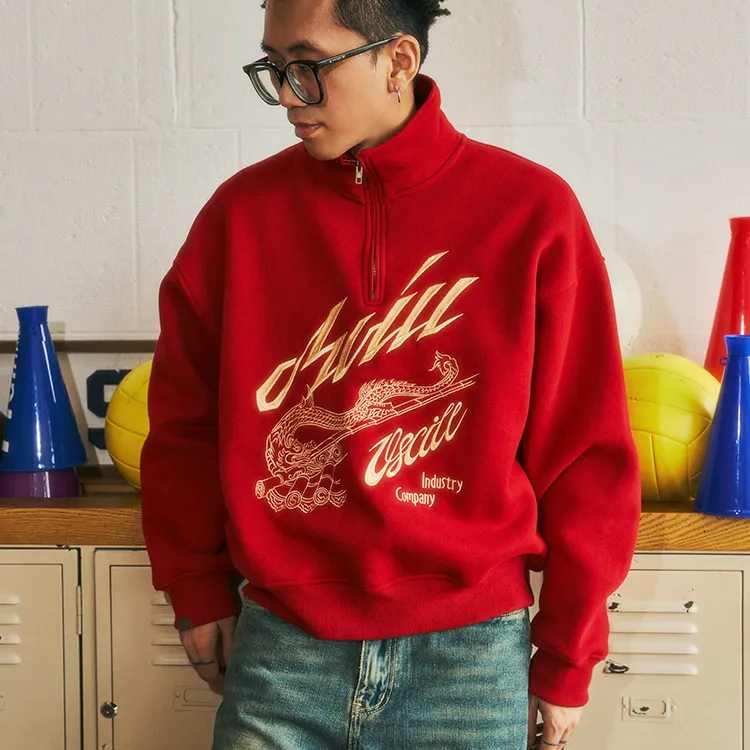 OSCill Sweatshirts Unisex Red-3