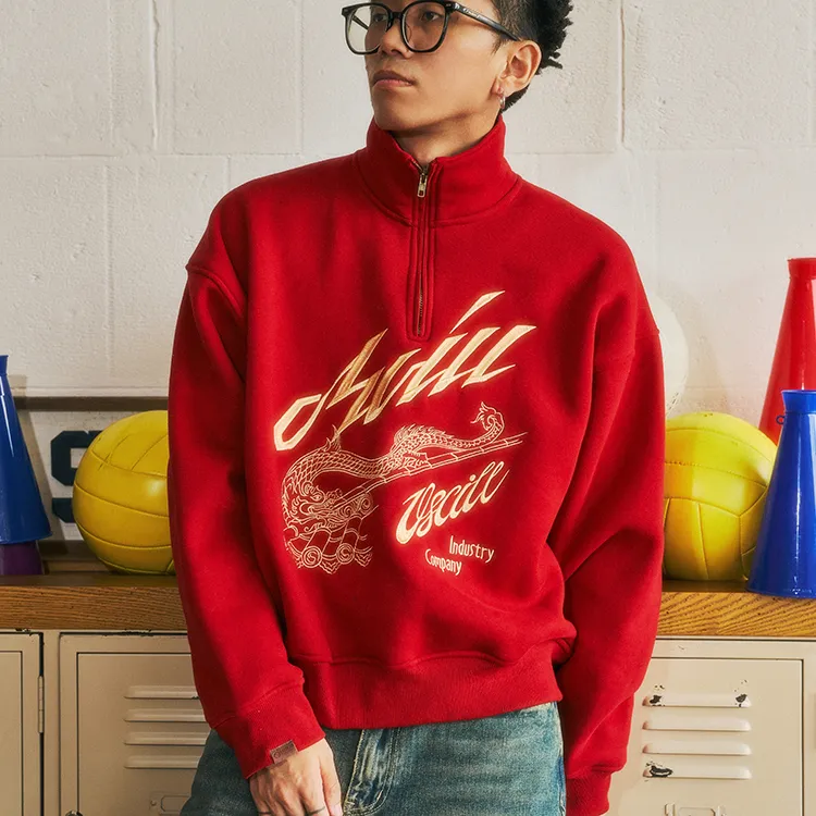 OSCill Sweatshirts Unisex Red-2