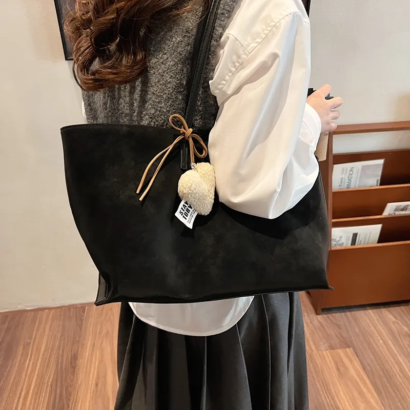 Bansusu PU Shoulder Bag Regular Women's Blue/Dark Tea-15
