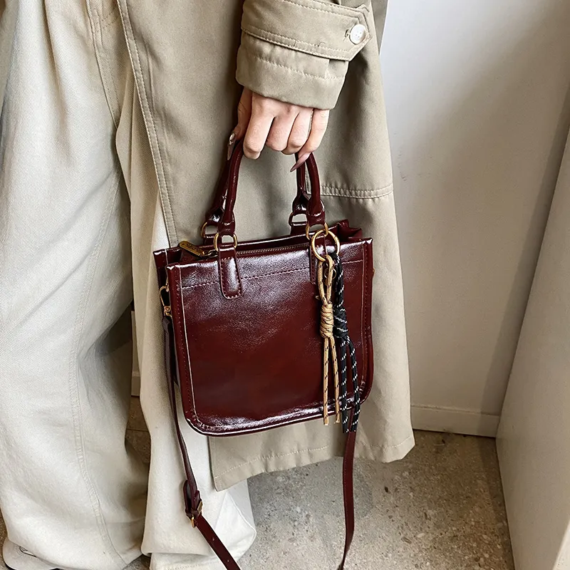 Bansusu PU Handbag Shoulder Bag Crossbody Bag Regular Women's Coffee/Brown/Red/Black-11