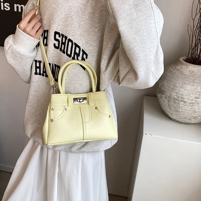 BRINCH Pu Shoulder Bag Crossbody Bag Handbags Regular Women's Blue/Black/Yellow/Pink/White-13