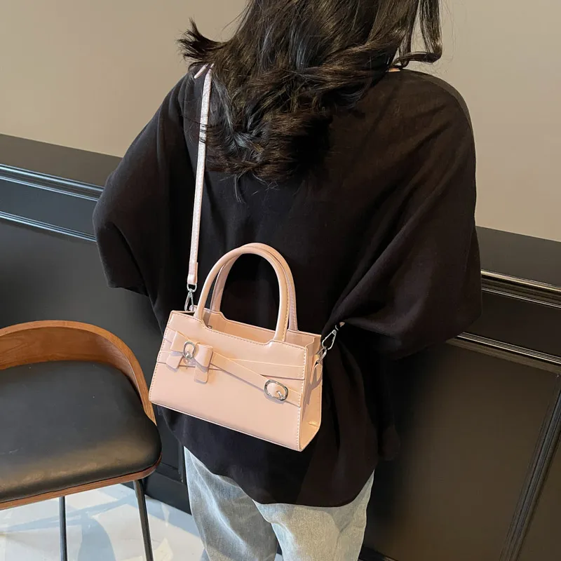 BRINCH PU Shoulder Bag Crossbody Bag Handbag Women's Ecru/Blue/Pink/Black-10