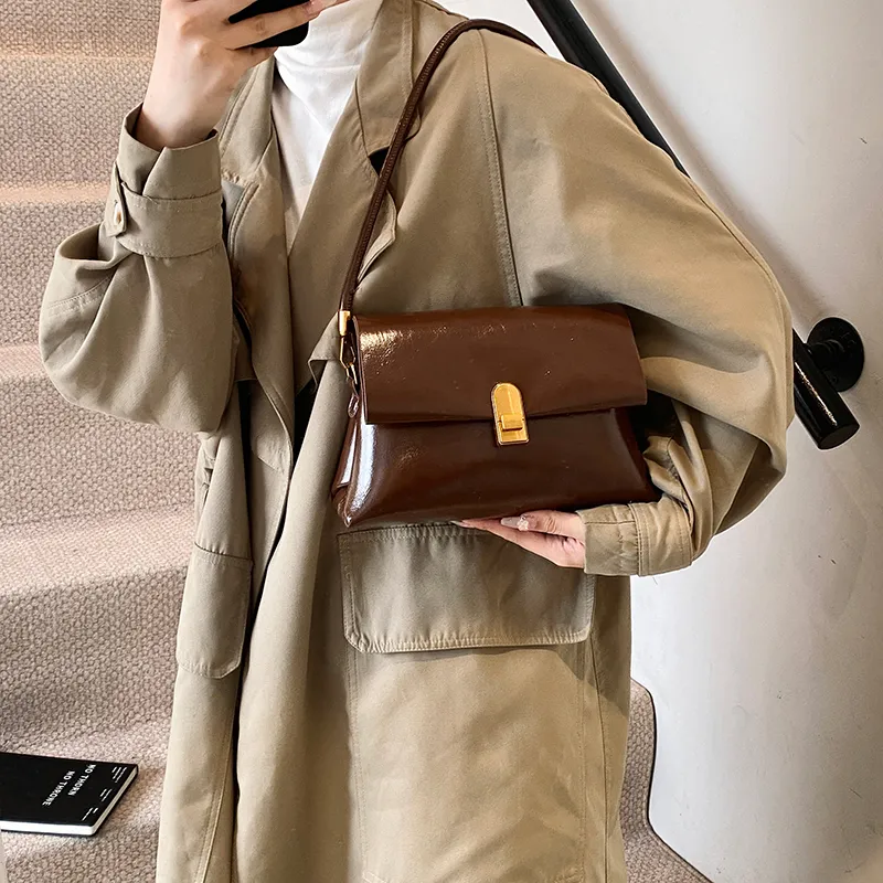 Yi Brigade PU Crossbody Bag Women's Brown/Coffee/Burgundy/Black-3