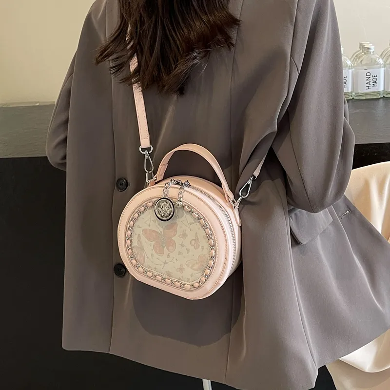 BRINCH PU One Shoulder Handbags Regular Women's White/Silver/Pink-7