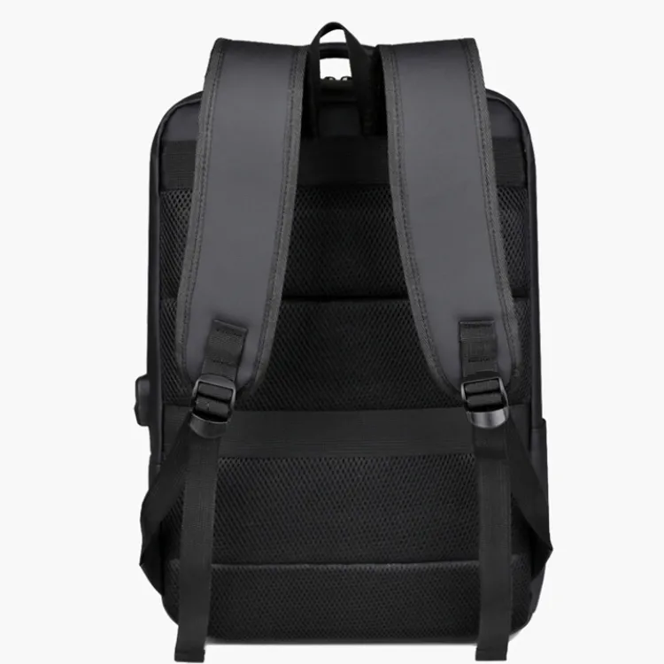 BRINCH Membrana Dermalis Backpack Men's Black Gray-4