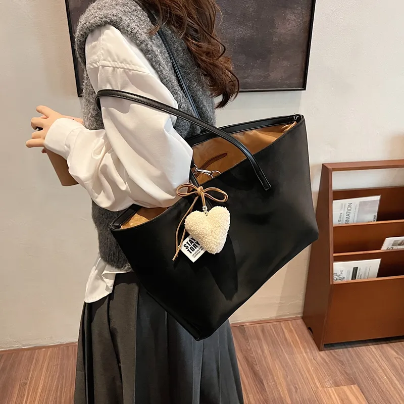 Bansusu PU Shoulder Bag Regular Women's Blue/Dark Tea-14