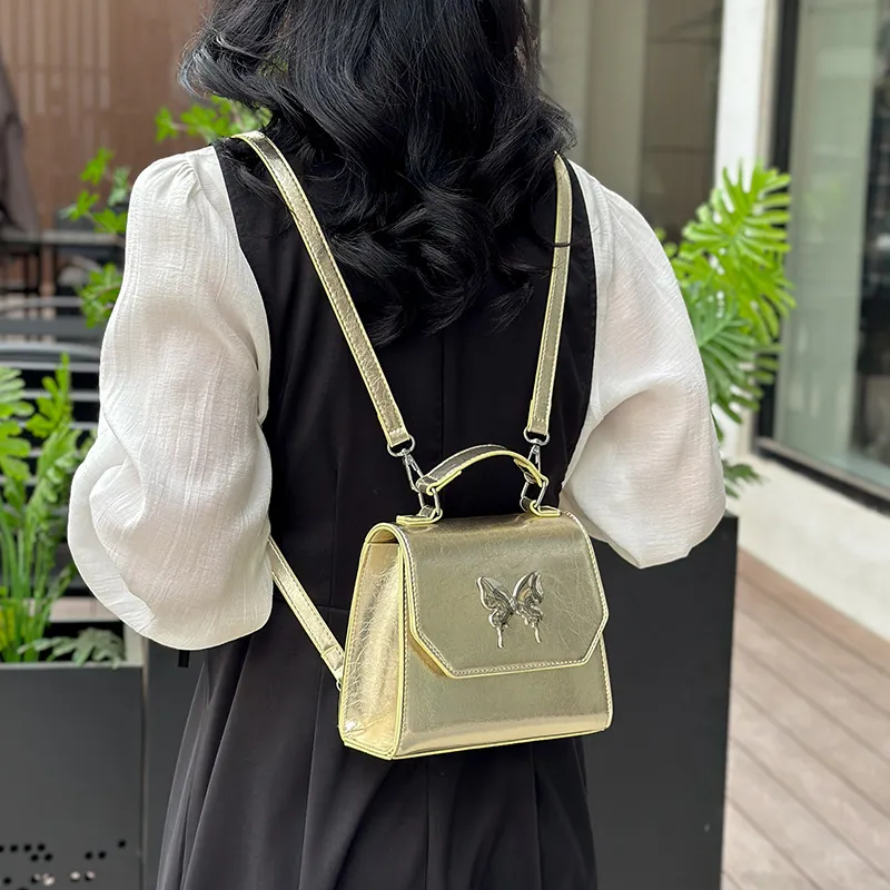 Bansusu PU Backpack Regular Women's Silver/Gold/Pink/Black-7