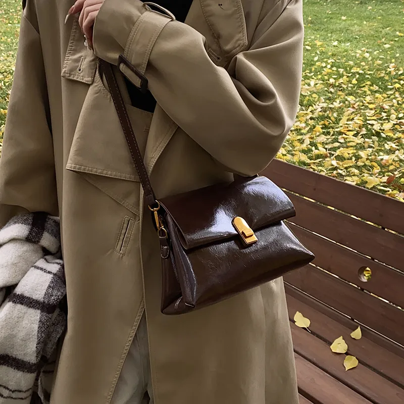 Yi Brigade PU Crossbody Bag Women's Brown/Coffee/Burgundy/Black-6