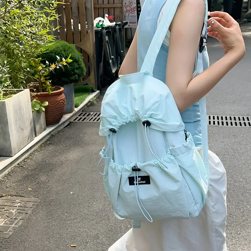 BRINCH Nylon Backpack Women's Multicolor-3