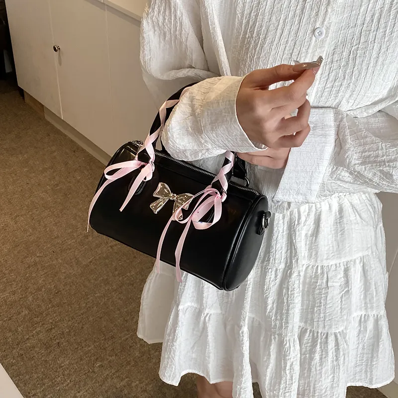 Bansusu PU Crossbody One Shoulder Handbags Women's Pink/Blue/White/Black-20