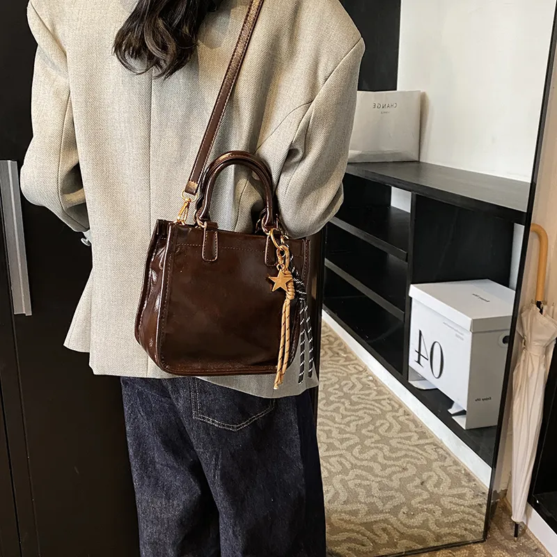 Bansusu PU Handbag Shoulder Bag Crossbody Bag Regular Women's Coffee/Brown/Red/Black-2