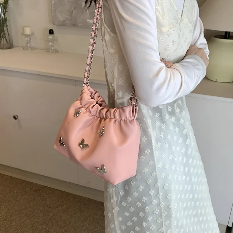 BRINCH PU Shoulder Bag Women's Silver/White/Black/Pink-5