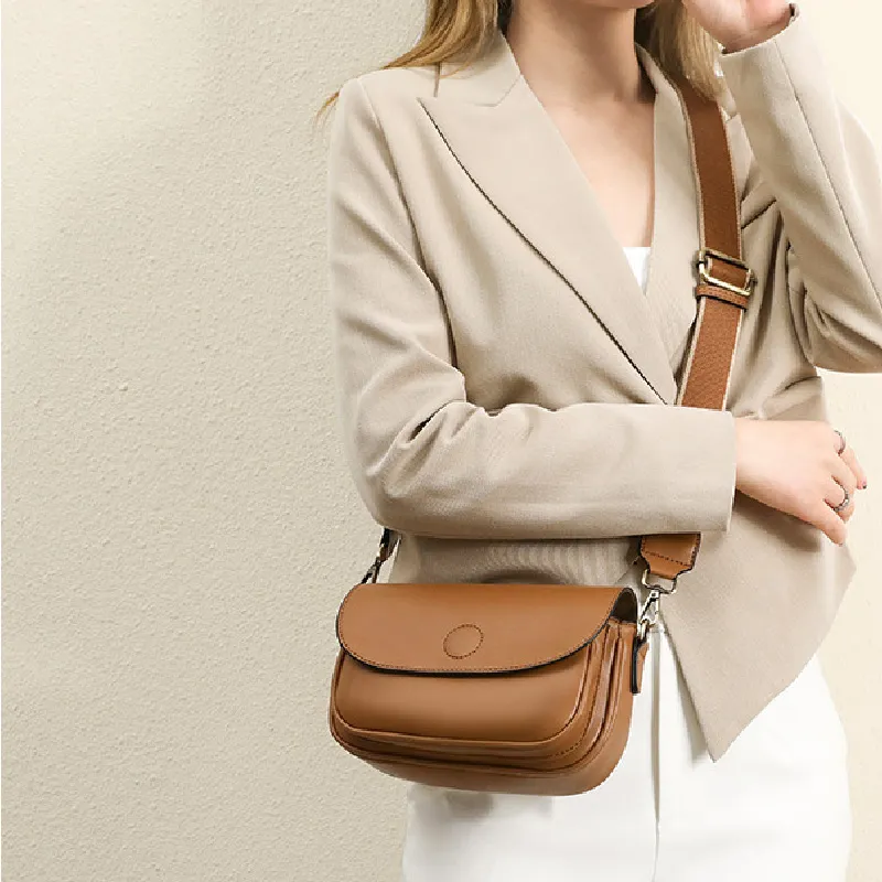 BRINCH Pu Shoulder Bag Unisex Black/Brown/Khaki-10