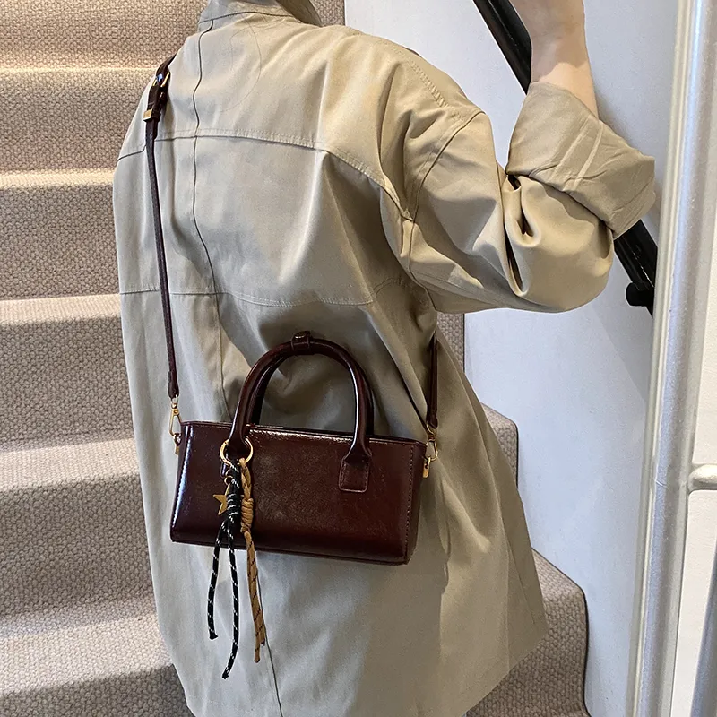 BRINCH PU Crossbody Handbags Regular Women's Brown/Burgundy/Black/Coffee-4