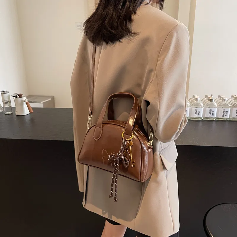Bansusu PU Handbag Shoulder Bag Crossbody Bag Women's Light Brown/Dark Brown/Coffee/Black-6