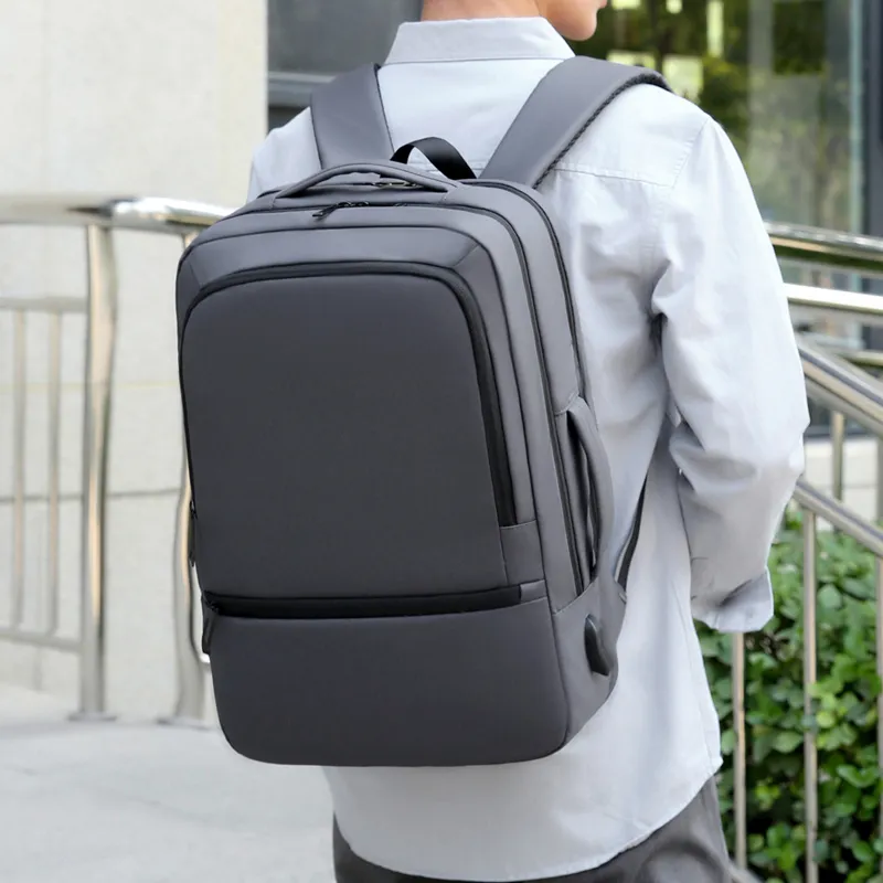 BRINCH Membrana Dermalis Backpack Regular Men's Black/Gray-3