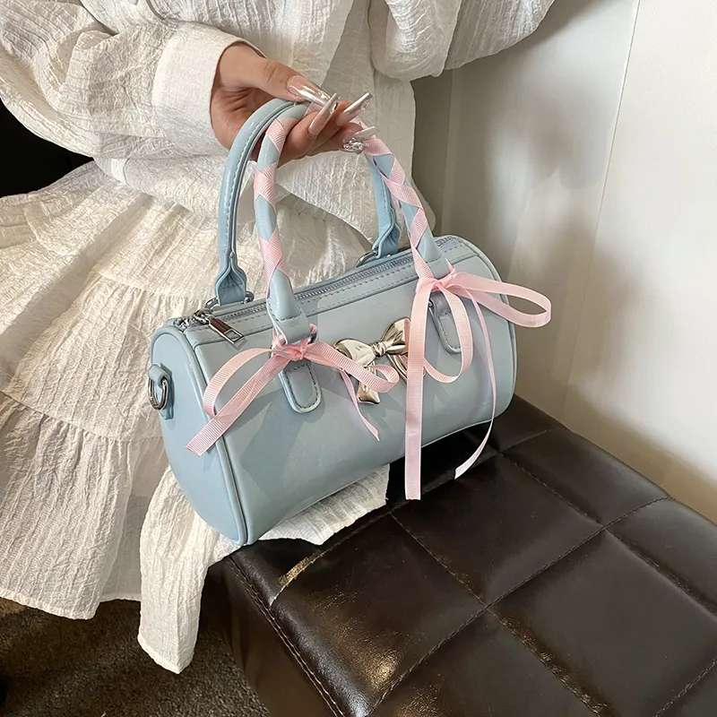 Bansusu PU Crossbody One Shoulder Handbags Women's Pink/Blue/White/Black-9