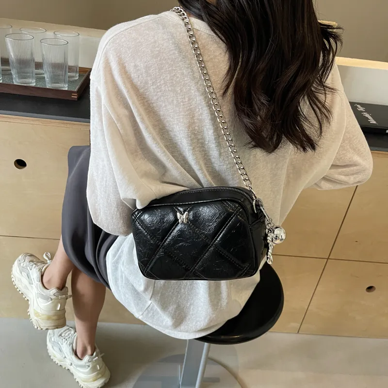 Bansusu PU Shoulder Bag Regular Women's Silver/Red/Black-6
