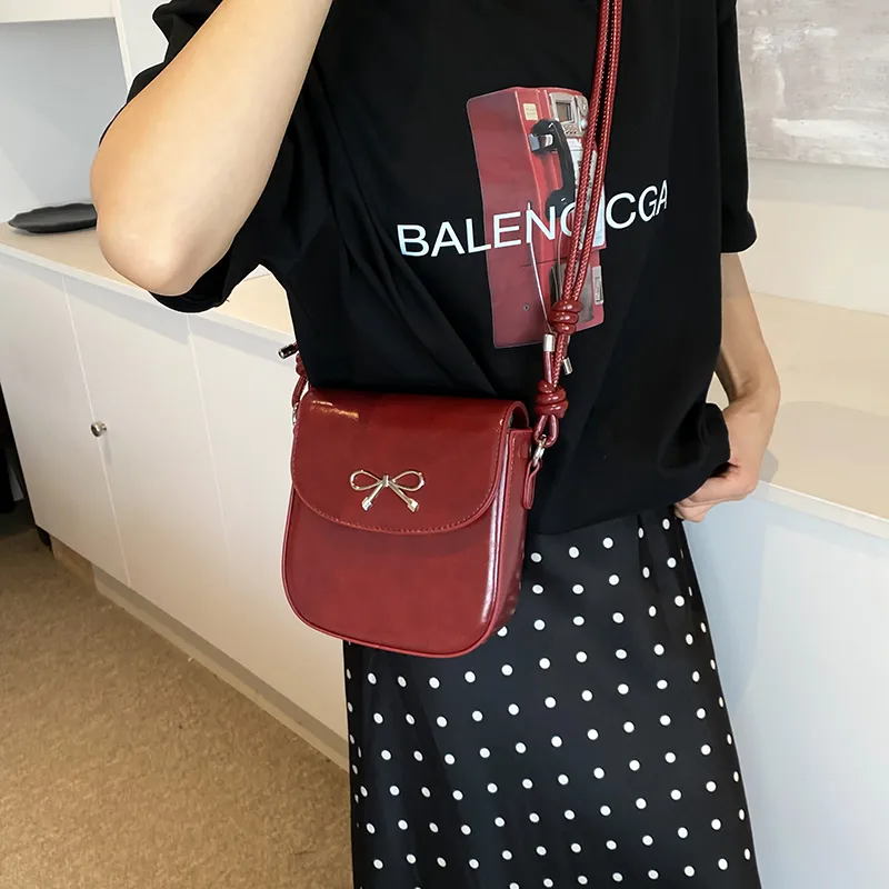 BRINCH Pu Shoulder Bag Crossbody Bag Women's Red/Black/White/Silver-2