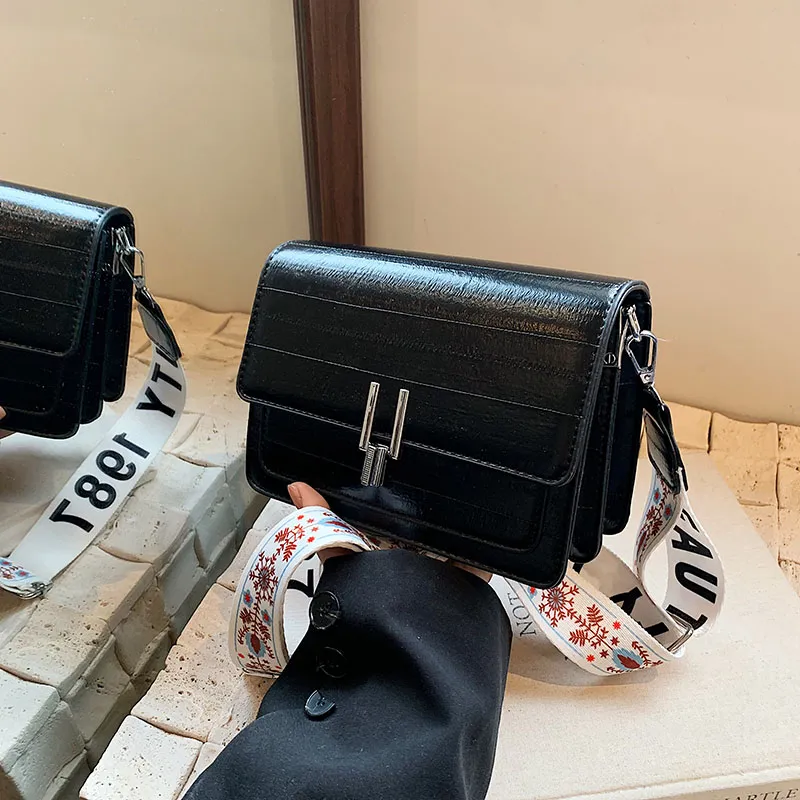 BRINCH PU Small Square Bag Shoulder Bag Women's Silver/White/Black-11
