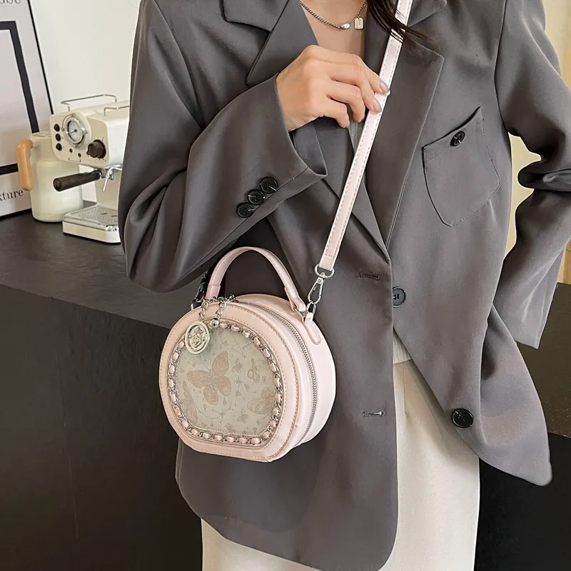 BRINCH PU One Shoulder Handbags Regular Women's White/Silver/Pink-6