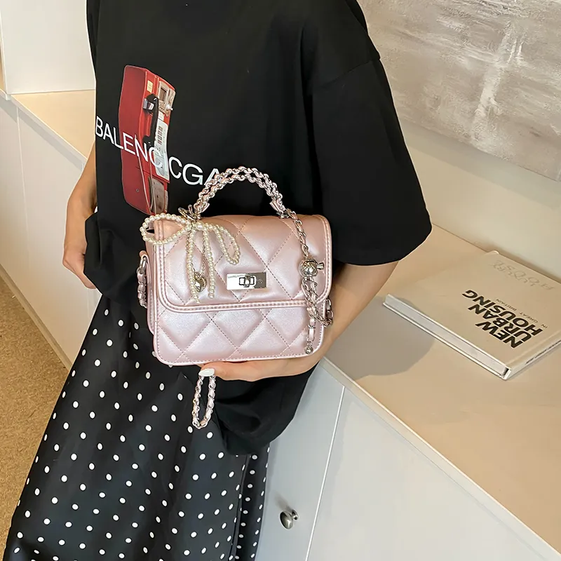 Bansusu PU Shoulder Bag, Crossbody Bag, Handbag Women's Pink/Silver/White/Black-1