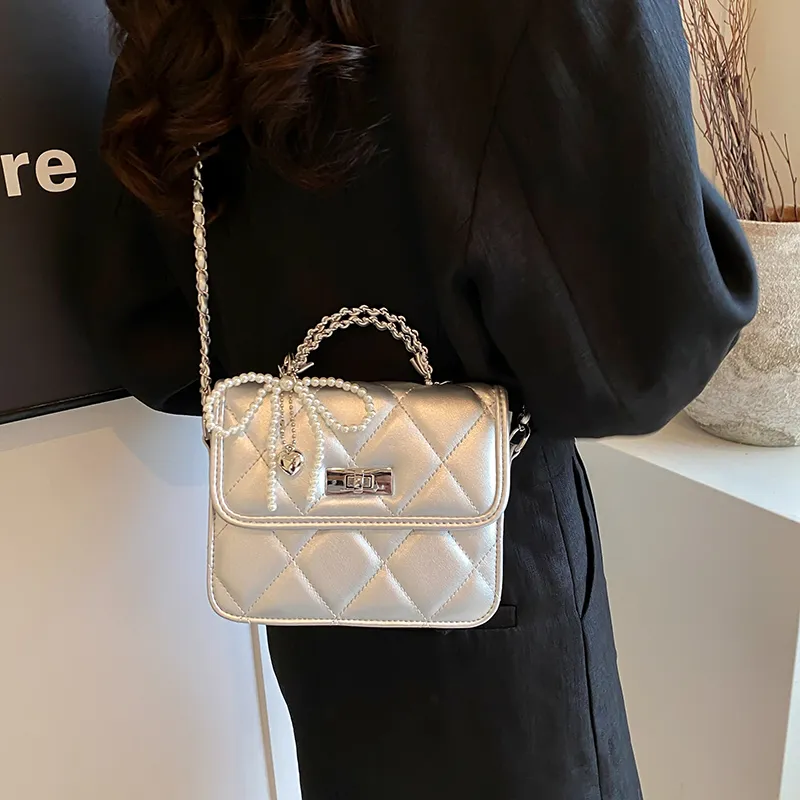 Bansusu PU Shoulder Bag, Crossbody Bag, Handbag Women's Pink/Silver/White/Black-6