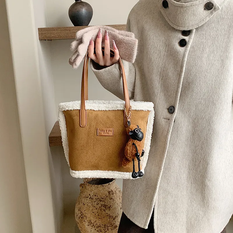 Bansusu PU Tote Bag Shoulder Bag Women's Brown-5