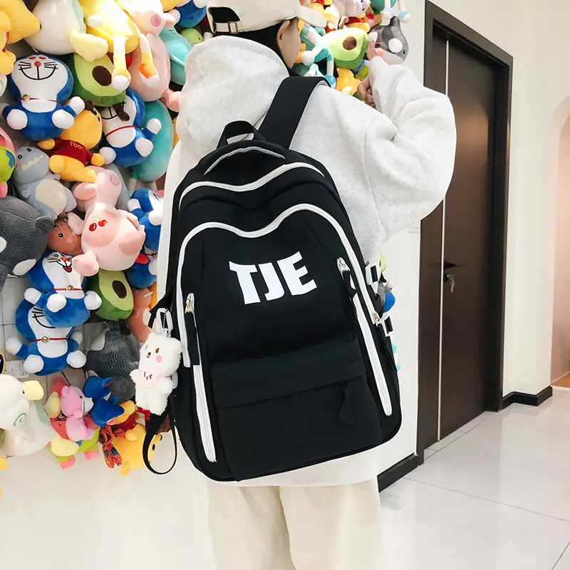 BRINCH Nylon Backpack Regular Unisex Multicolor-1