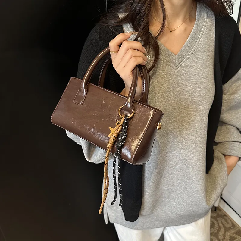 BRINCH PU Crossbody Handbags Regular Women's Brown/Burgundy/Black/Coffee-10