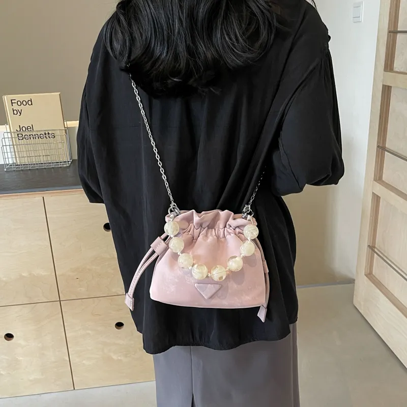 BRINCH PU Bucket Bags Shoulder Bags Women's Purple/Pink/Black/White-1