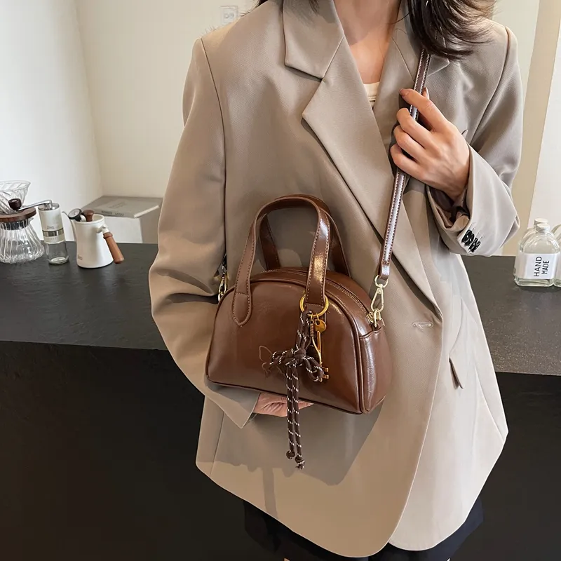 Bansusu PU Handbag Shoulder Bag Crossbody Bag Women's Light Brown/Dark Brown/Coffee/Black-7