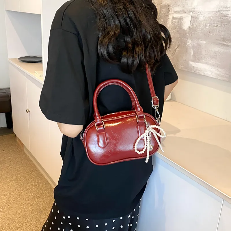 BRINCH PU Shoulder Bag Crossbody Bag Handbags Regular Women's Black Red Silver White-3