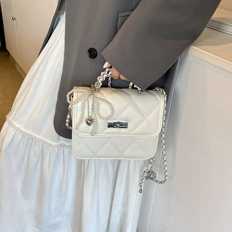 Bansusu PU Shoulder Bag, Crossbody Bag, Handbag Women's Pink/Silver/White/Black-13