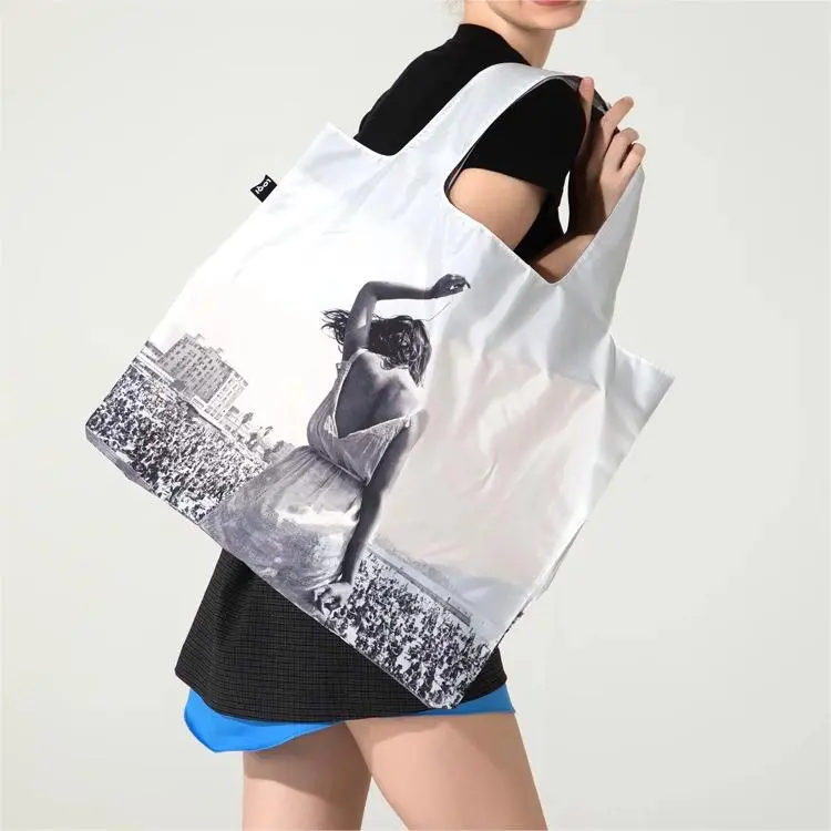 Loqi Recyclable Polyester Small Square Bag Shoulder Bag Regular Women's Venice Beach Rock Festival-3