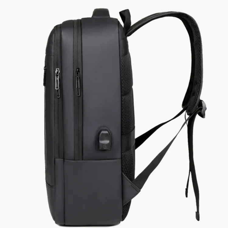 BRINCH Membrana Dermalis Backpack Men's Black Gray-3