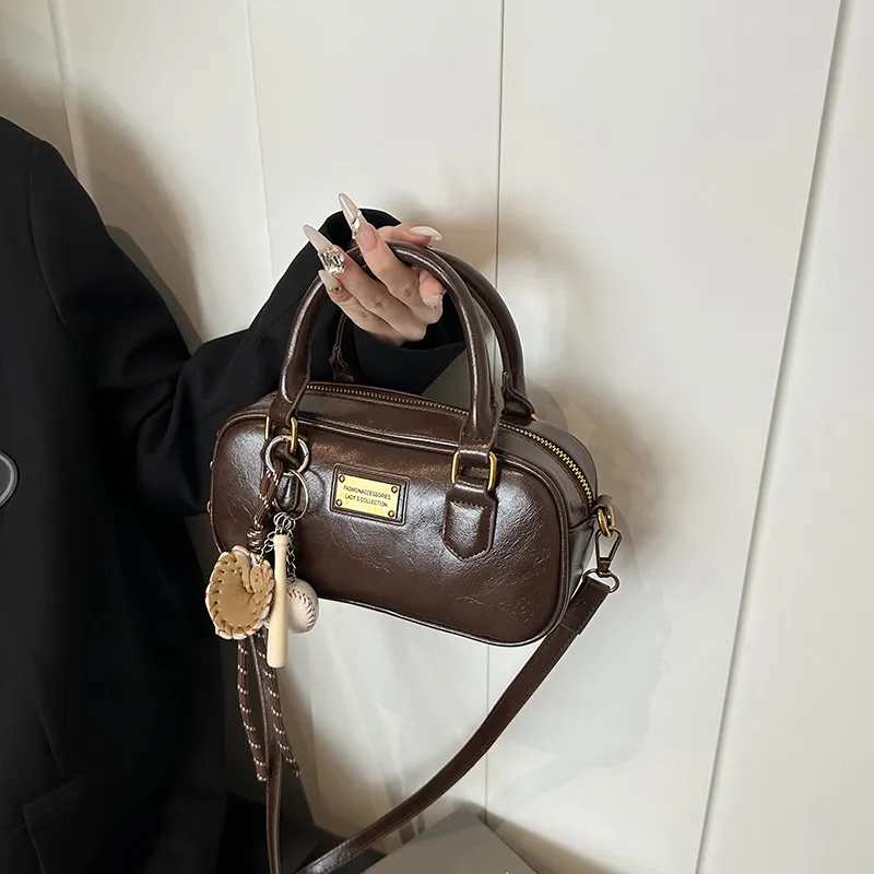 BRINCH Pu One Shoulder Handbags Women's Black/Brown/Coffee/Burgundy-13