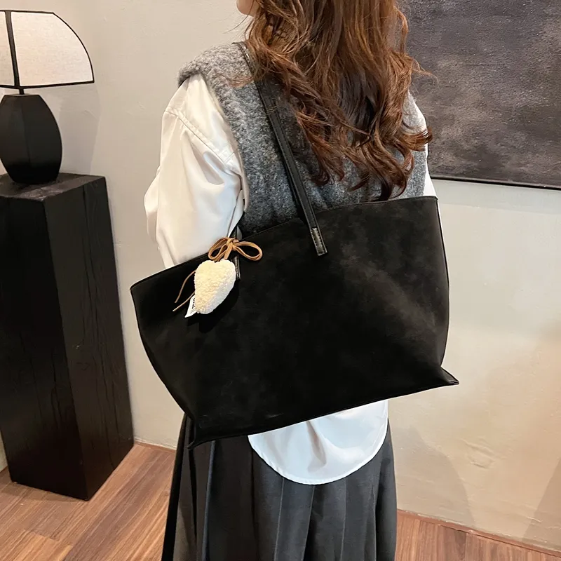 Bansusu PU Shoulder Bag Regular Women's Blue/Dark Tea-13